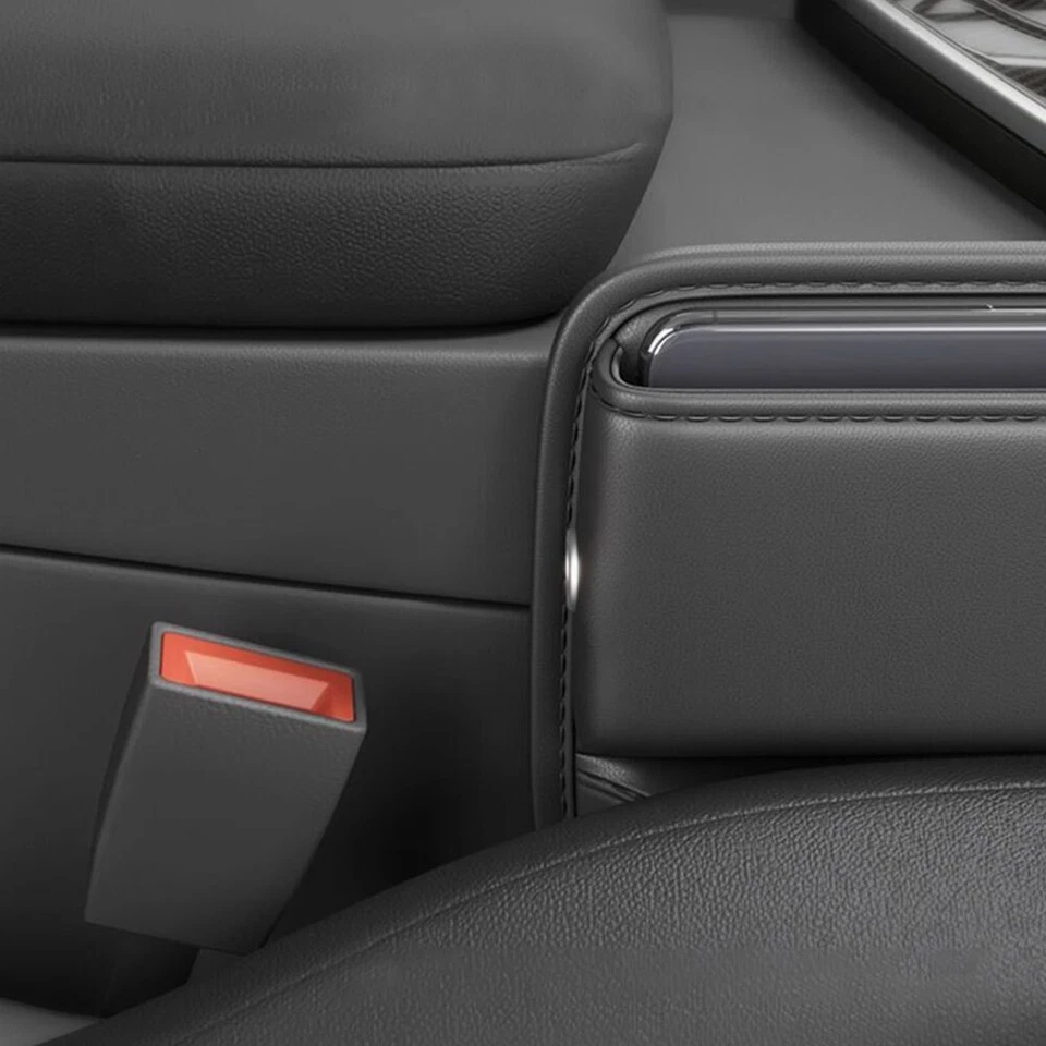 Car Seat Both Side Pocket Organizer Crevice Gap Filler Storage Box Accessories - Image 4 of 4