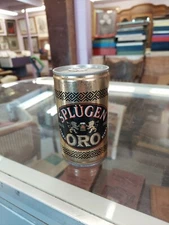 Vintage Splugen Oro Gold Beer Can Crimped Steel Poretti Italy