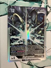 Alphamon BT13-075 SR Digimon CCG | Versus Royal Knights NM