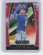 2019 Panini Chronicles #21 Cavan Biggio Titan Ruby Wave #/199