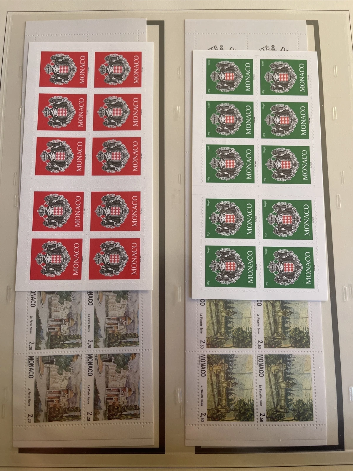 Timbres Monaco Neuf Lindner No.2208 1992 Page E