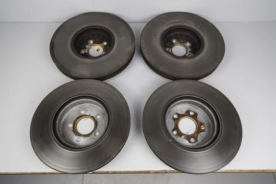 18-20 BMW M550i G30 Front & Rear Left Right Brake Disc Rotors SET of 4 OEM - Image 3 of 4