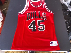 Authentic Champion 45 Michael Jordan 1995 Chicago Bulls Jersey Size 44 New Ebay