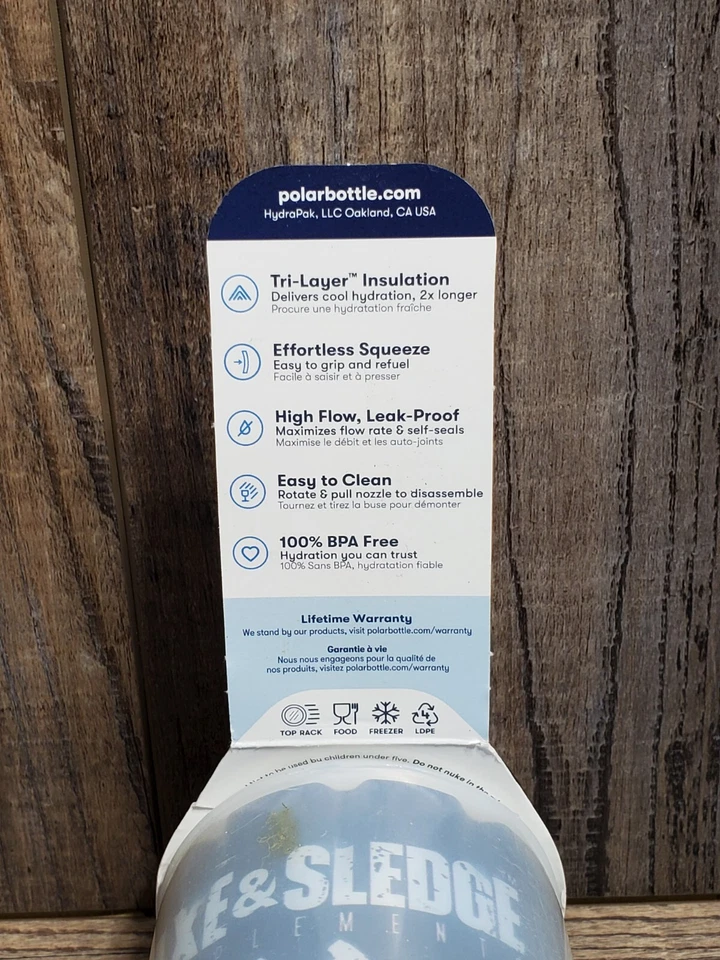 Botella de agua aislada Polar Breakaway 24 oz Surge Foto 4 de 4