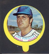 1973 TOPPS CANDY LIDS  LOU PINIELLA  KANSAS CITY ROYALS  25938