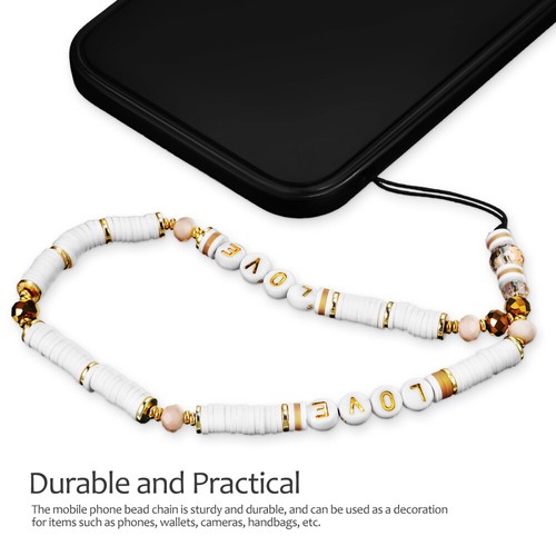 5 Count Handyriemen Telefon Charms Perlenbesetzte Telefon-Lanyards - Zdjęcie 11 z 12