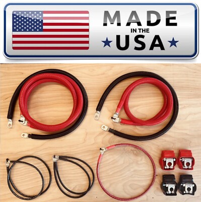 Battery Cable Set For 2003-2007 Dodge RAM Truck Gen 3 5.9L Cummins Diesel Engine
