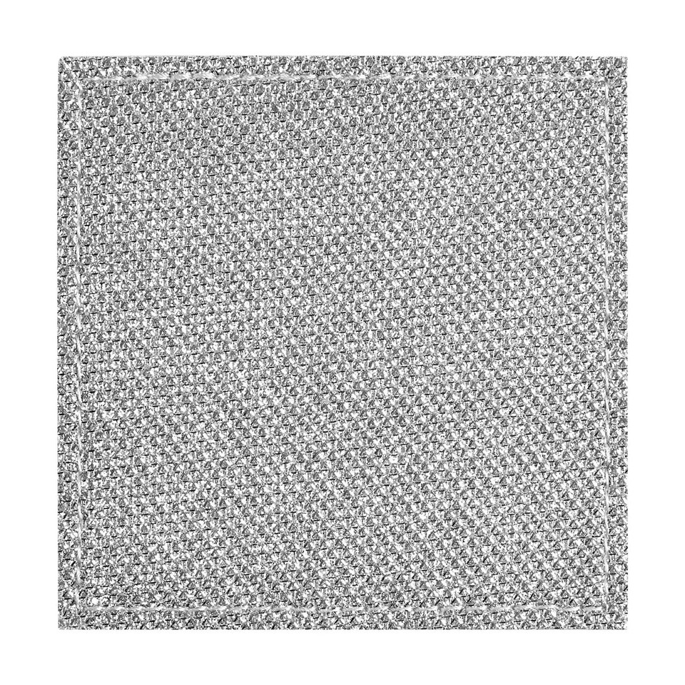 4 x Silver Glitter Square Coasters PVC Placements Beer Tea Coffee Table
