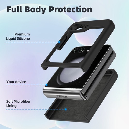 For Samsung Galaxy Z Flip 5 5G Case Liquid Silicone Slim Soft Shockproof Cover - Picture 22 of 64