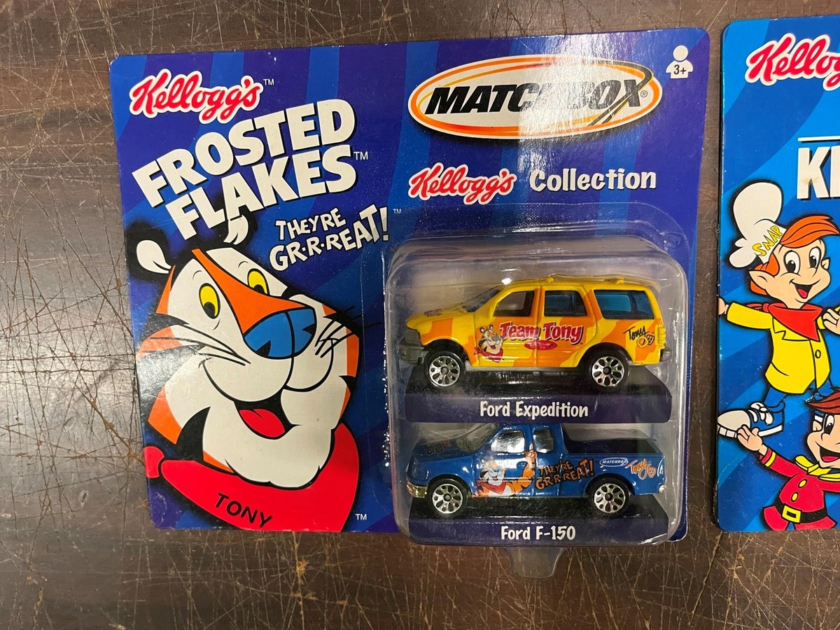 Vintage 1990s Set of 3 Matchbox Kellogg's Collection Diecast Cars