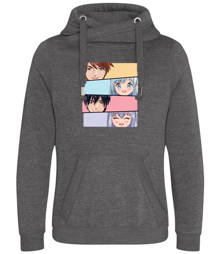 Sudadera con capucha cuello cruzado anime japonés regalo para niños y niñas todos los tamaños - Imagen 11 de 15