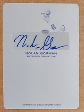 NOLAN GORMAN 2017 Leaf Perfect Game Black Printing Plate Auto #1/1