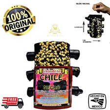 Velon de Chile Negro, 7 Mechas Tumba Brujería/ 7 Wick Chile Destroy Witchcraft