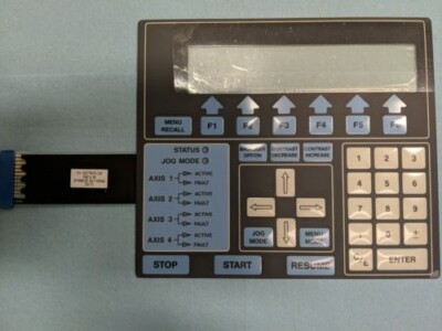 Parker Compumotor 4000 Operator Keypad Replacement Membrane