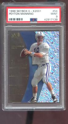 1998 Skybox E-X2001 EX2001 EX 2001 #54 Peyton Manning ROOKIE PSA 9