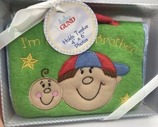 Photo Album BIG Brother Baby Gund Big Brother 4x6 Holds 12 Soft Fabric