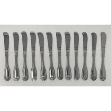 USA SELLER 12 CLASSIC SHELL BUTTER SPREADERS ONEIDA NEW 18/10 S/S FREE SHIP