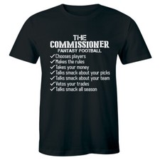 Fantasy Football Draft Shirt 2019 Commissioner Tee Funny Game Sports Mens Tshirt