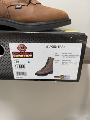 Justin Conductor Work Boots 8” Electrical Soft Toe Work 760  display picture 2