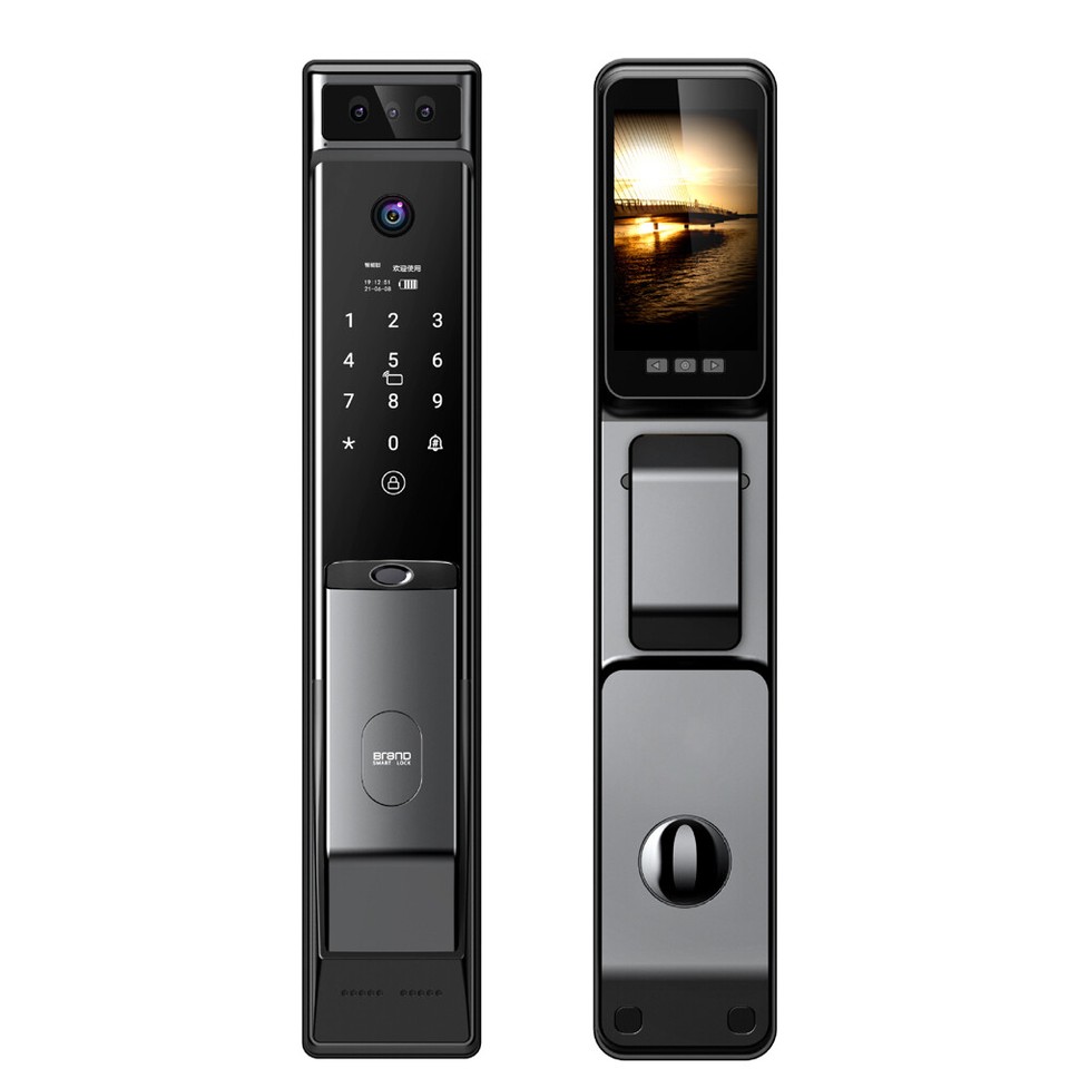 Tuya Wifi 3D Face Fingerprint Smart Door Lock Electronic Lock With ...