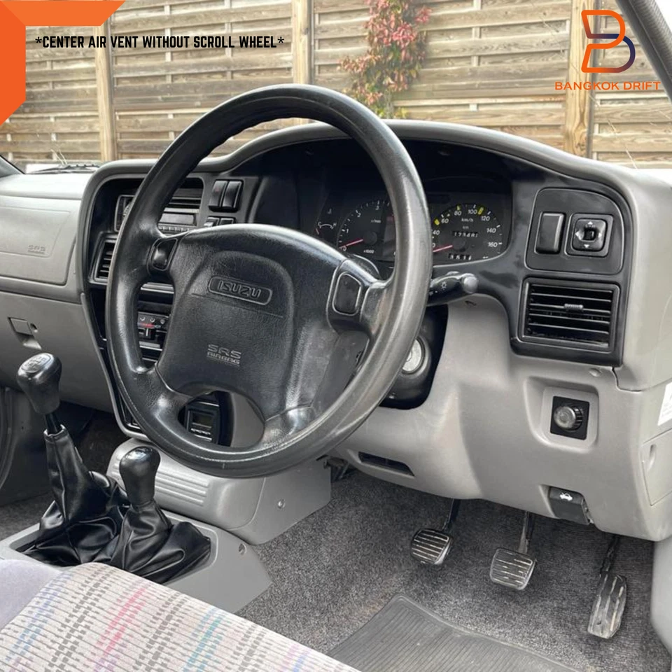 Grelha de ventilador de ventilação de ar preta 4 peças para Isuzu Pickup TF TFR facelifted 96-02 - Imagem 3 de 4