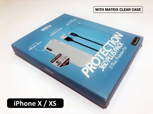 SKECH Case Cover + Charging Cable + Glass Screen Protector for iPhone X XS Max - 第 2/13 張圖片