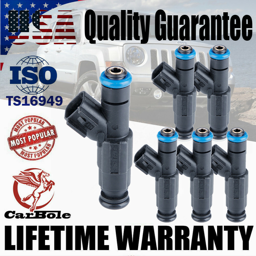 6x Upgrade Fuel Injectors For 19992004 Jeep TJ Grand Cherokee Wrangler