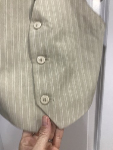 Youth Formal Gold Striped Vest Size 6 - Picture 3 of 8