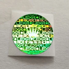 Rolex  Day Datejust Green Case Back Hologram Sticker