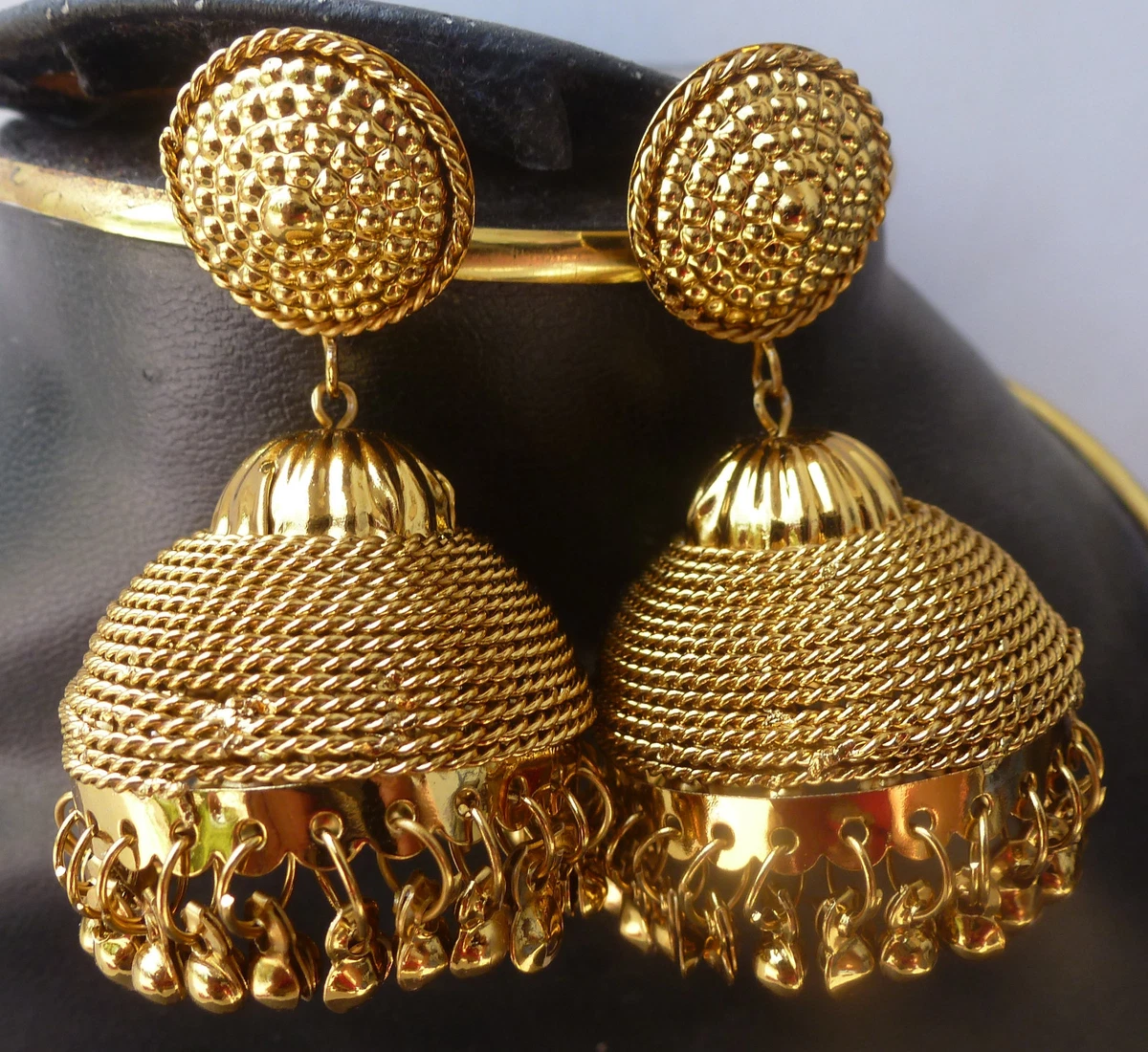 Antique gold plated earrings outlet
