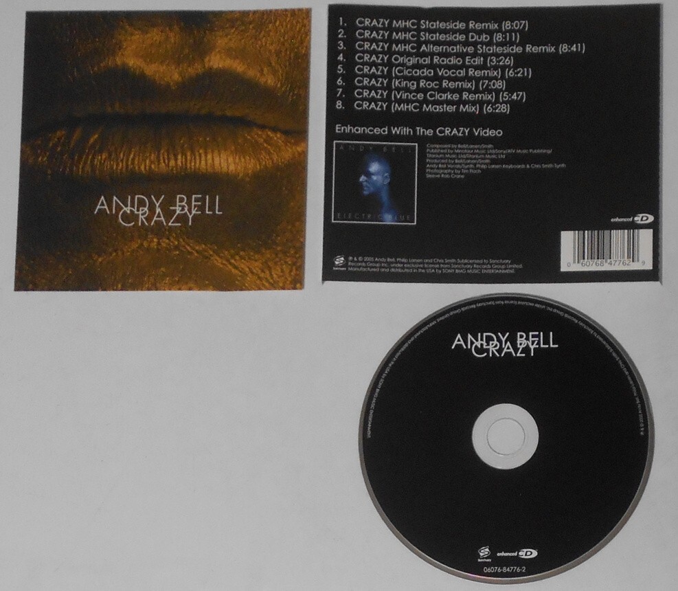 Andy Bell - Crazy mixes -  U.S. cd