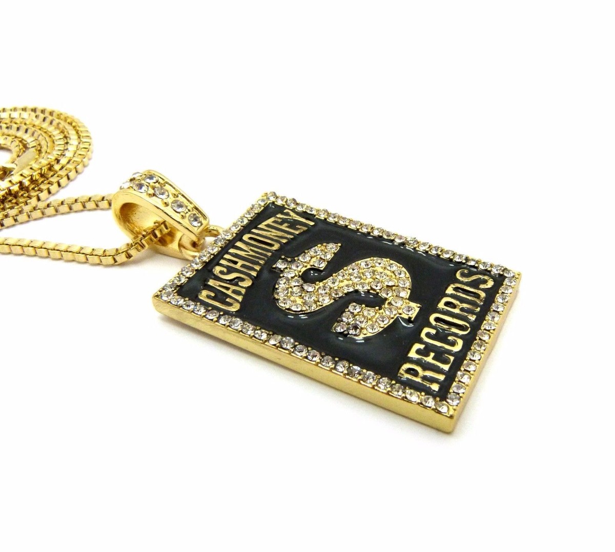 ネックレス・ペンダント MONIES SS24 SALIX NECKLACE (8225WDG BLACK AND GOLD) Cash Money $ Record Pendant 24