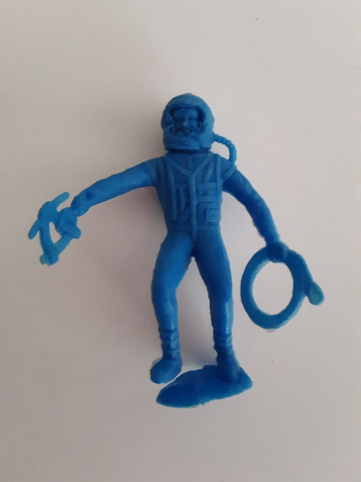 9 Red Blue White Vintage MARX MPC Plastic Space Men Astronaut Figures