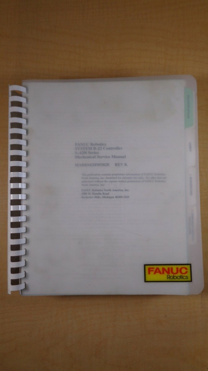 Fanuc Robotics R-J2 S-420i Mechanical Service Manual 7D B3