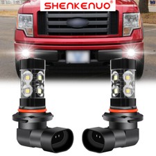For 2004 2005 2006-2014 Ford F 150 6000K white LED Fog Light Bulbs Combo 2x 9145
