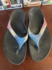 Oofos Oolala Luxe Multicolor Thong Sandal - Womens Size 11 