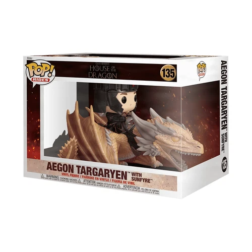 Funko House of the Dragon Pop! Rides Deluxe Aegon Targaryen with Sunfyre #135