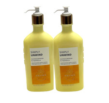 2 BATH BODY WORKS AROMA SIMPLY UNWIND SANDALWOOD VANILLA BODY LOTION NEW
