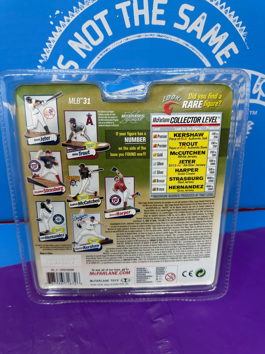 McFarlane MLB 31 Clayton Kershaw LA Dodgers White Jersey Debut RC