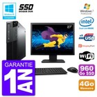 PC LENOVO M82 SFF Bildschirm 27 " G640 RAM 4Go SSD 960Go Dvd-Brenner Wifi W7