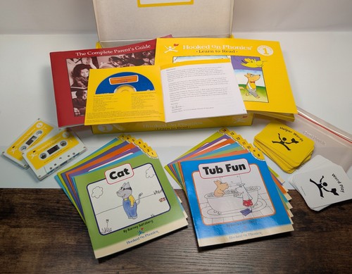 COMPLETE Hooked on Phonics Level 1 Kit w/ Upgraded Interactive CD-ROM
