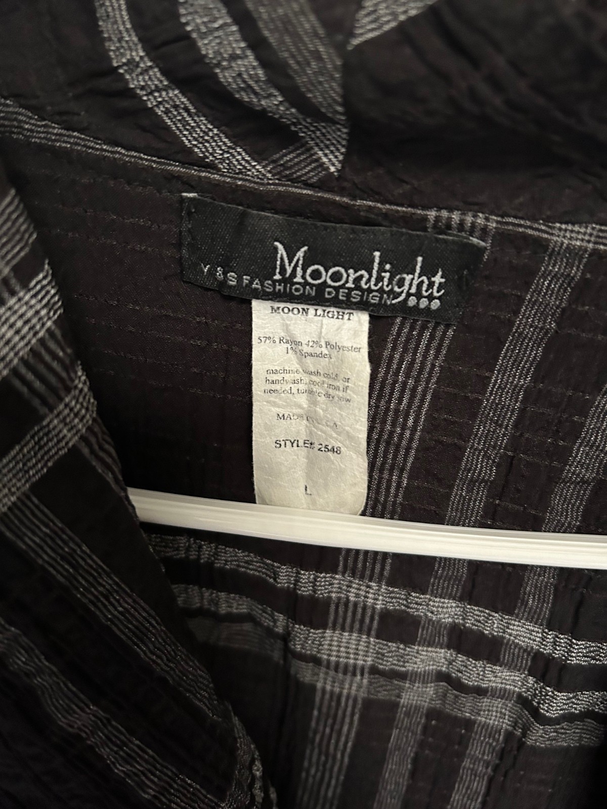 Moonlight single button light weight jacket size L - image 5