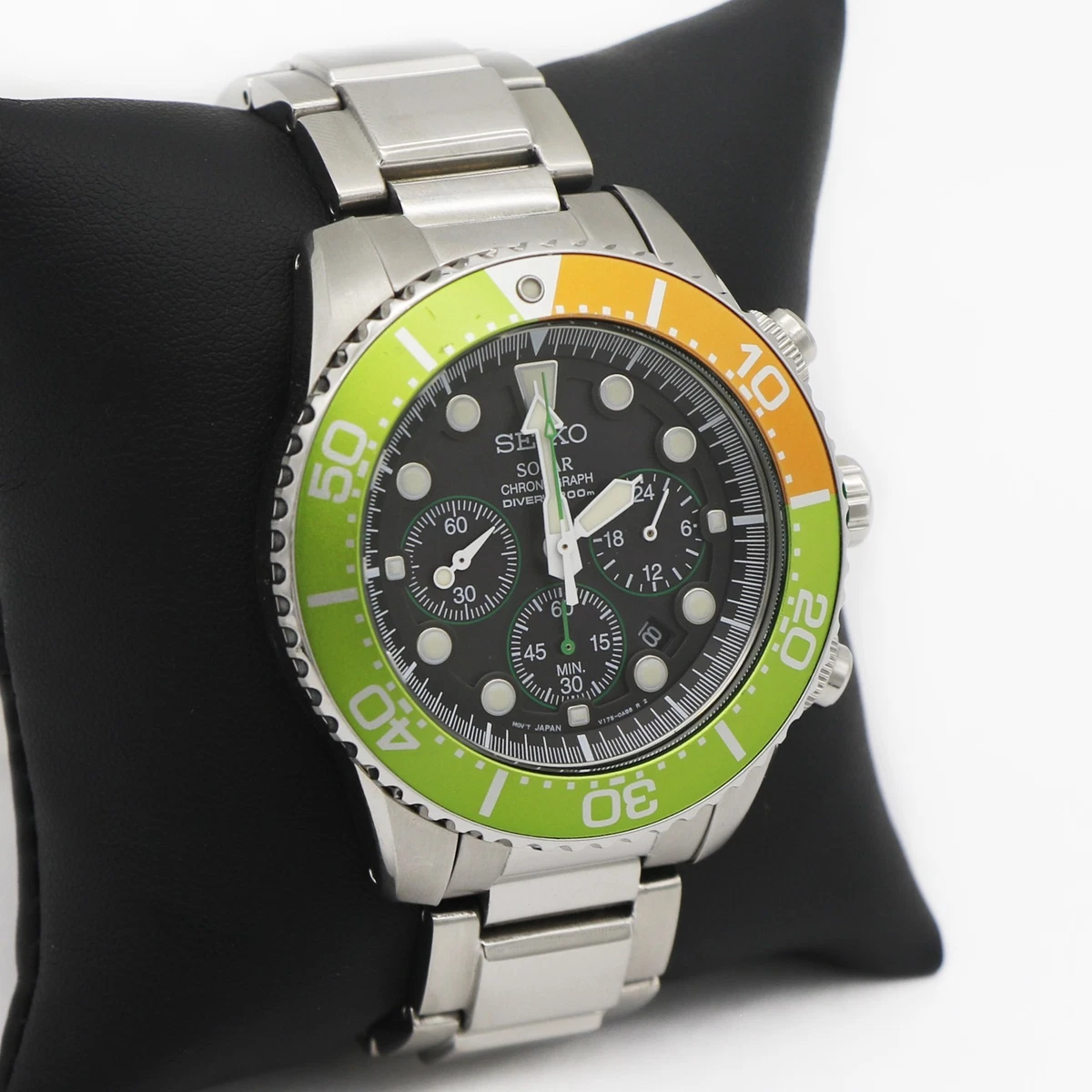 Seiko Solar Chronograph Watches for sale - eBay