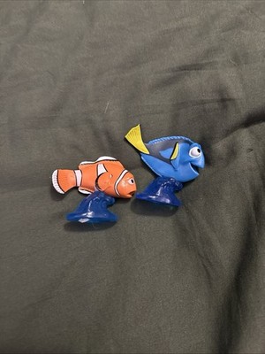 Disney Pixar Finding Nemo 1-1/2 Mini Figures - Nemo & Dory Toys or Cake Toppers