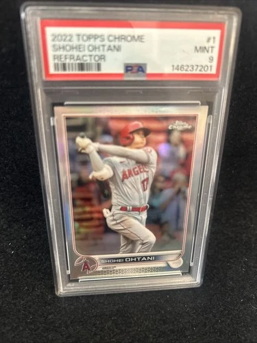 PSA 9 MINT 2022 TOPPS CHROME REFRACTOR SHOHEI OHTANI