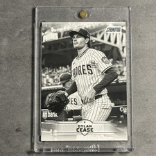 Dylan Cease 2025 Stadium Club Black & White 117 San Diego Padres SSP