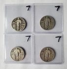 Standing Liberty Quarter 4 Coin Lot. 1930, 1930, 1929 S, 1928 D Auction Lot #7
