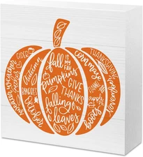 Funny Fall Decor, Fall Decoration for Home, Fall Home Decor, Give Thanks Sign Fa