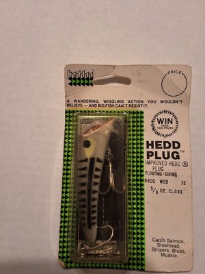 Heddon Improved Hedd Plug 8800 Series WSB Color New In Box 5/8 oz.  Vintage