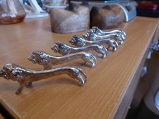 Collectors 6 silver colour cutlery rests lions